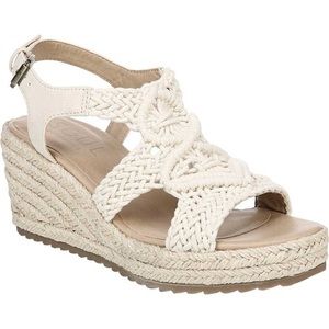 SOUL Naturalizer Oasis Espadrille Wedge Macreme Sandals